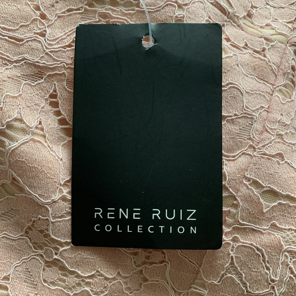 RENE BY RENE RUIZ
Strapless Lace Gown With Sequin Underlay - Picture 12 of 13